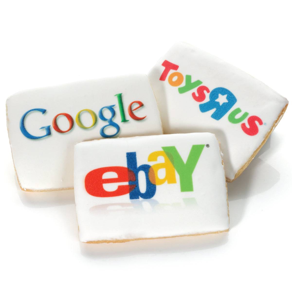 Printed Rectangle Iced Sugar Cookie- Single (2x3 inch)
