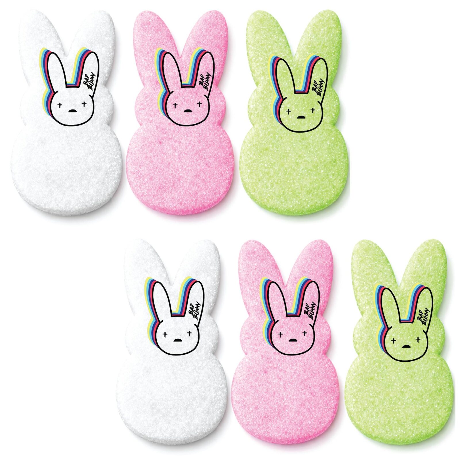 Handmade Marshmallow Bunnies- Individually Wrapped Set (3 inch (18 pieces))