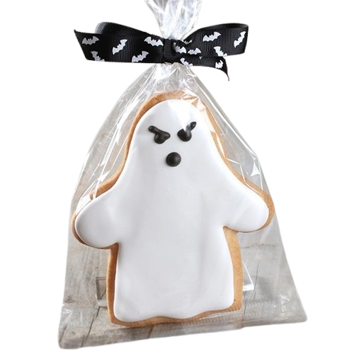 Hand Decorated Cookies- Sugar Cookie Angry Ghost