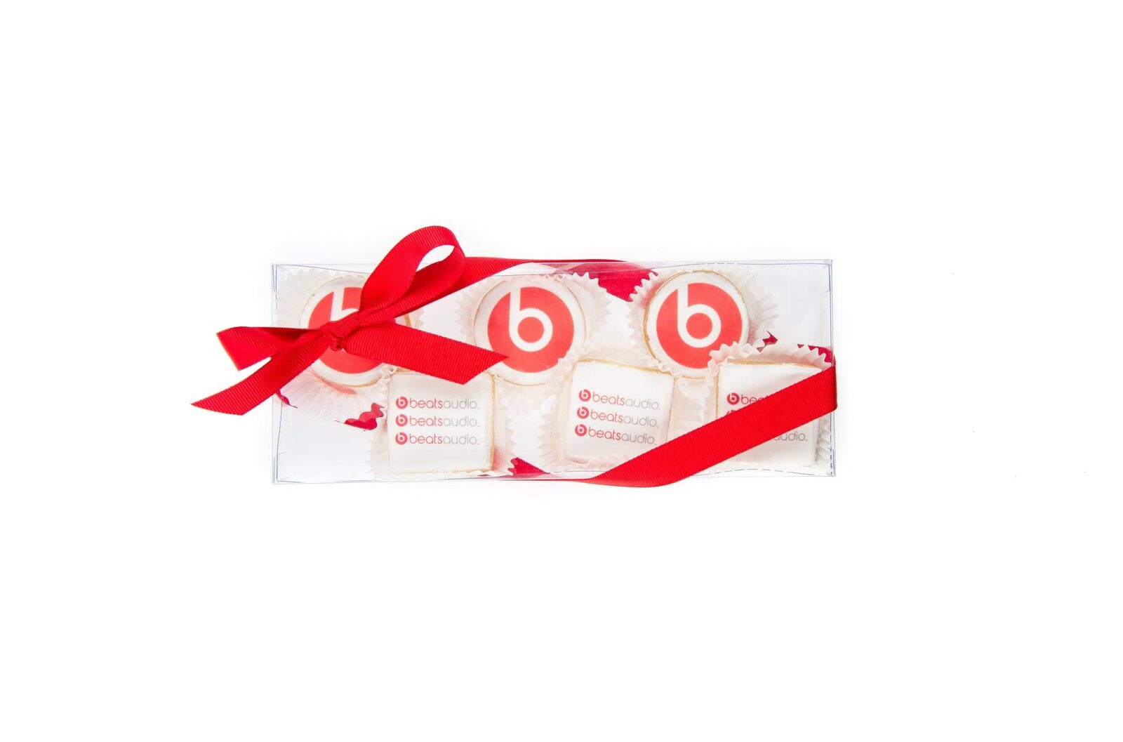 Logo Mini Iced Sugar Cookies -Clear Gift Box of 10