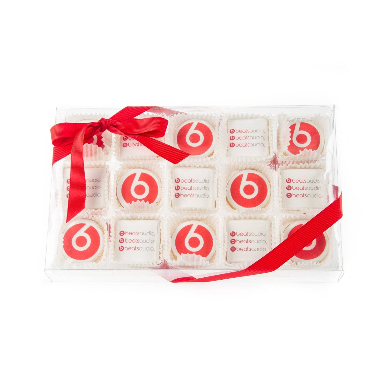 Logo Mini Iced Sugar Cookie -Clear Gift Box of 15 pc