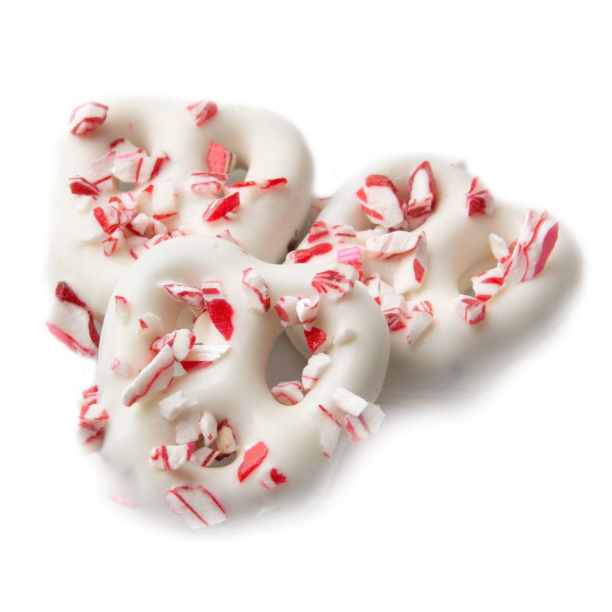 Chocolate Covered Pretzels with Crushed Peppermint - 96 Count