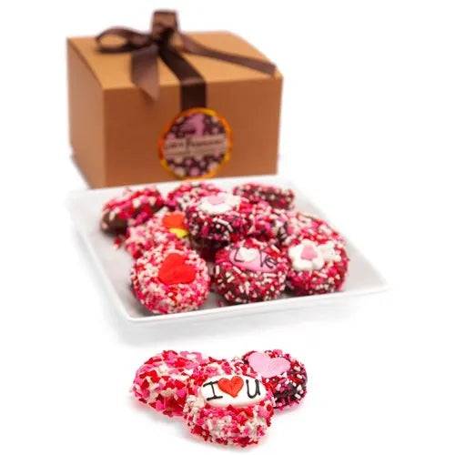 Romantic Chocolate Dipped Sandwich Cookie- Gift Box