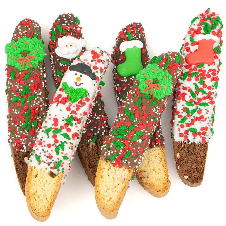 Christmas Dipped & Decorated Biscotti