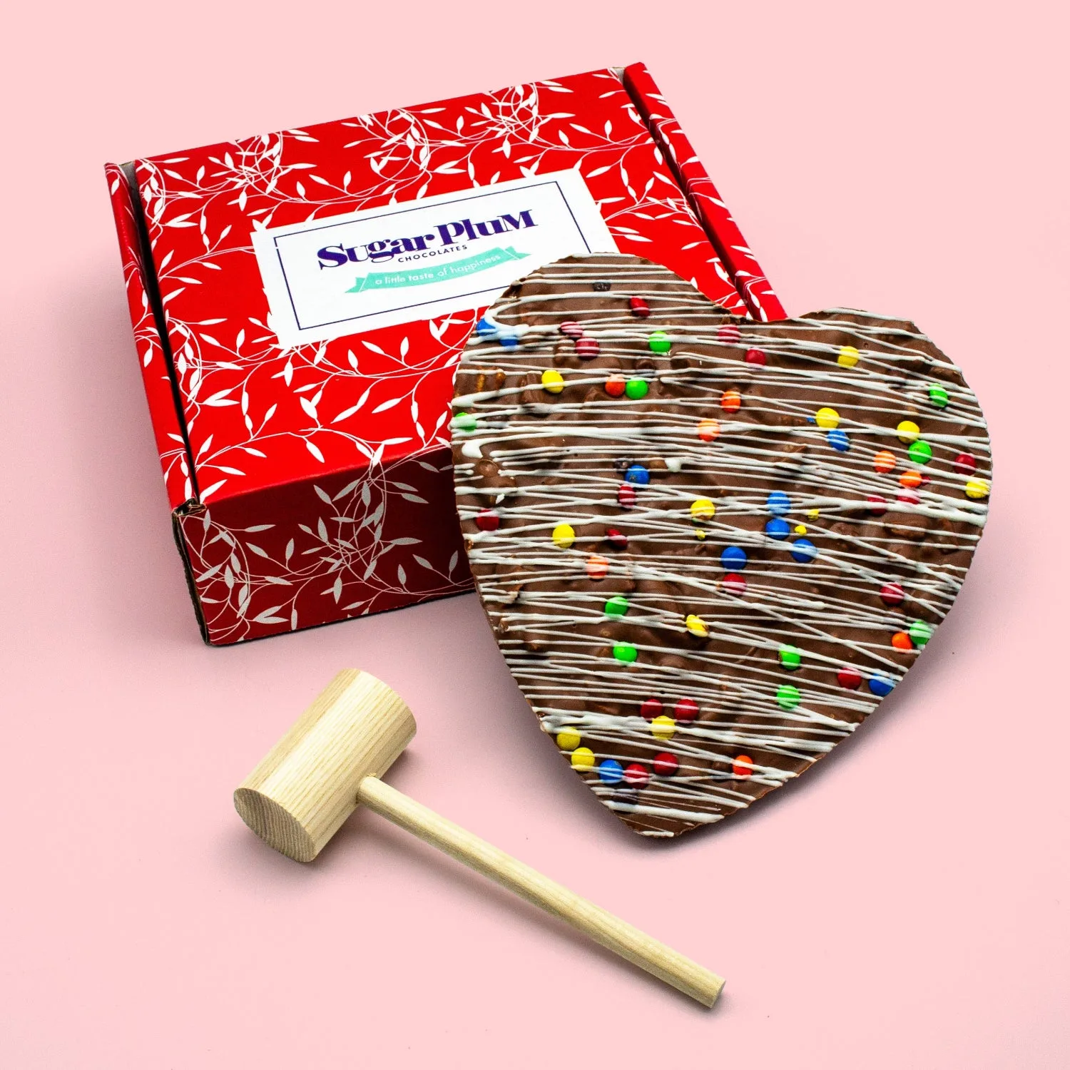 heart Smash with Mallet – Handcrafted Milk Gift box