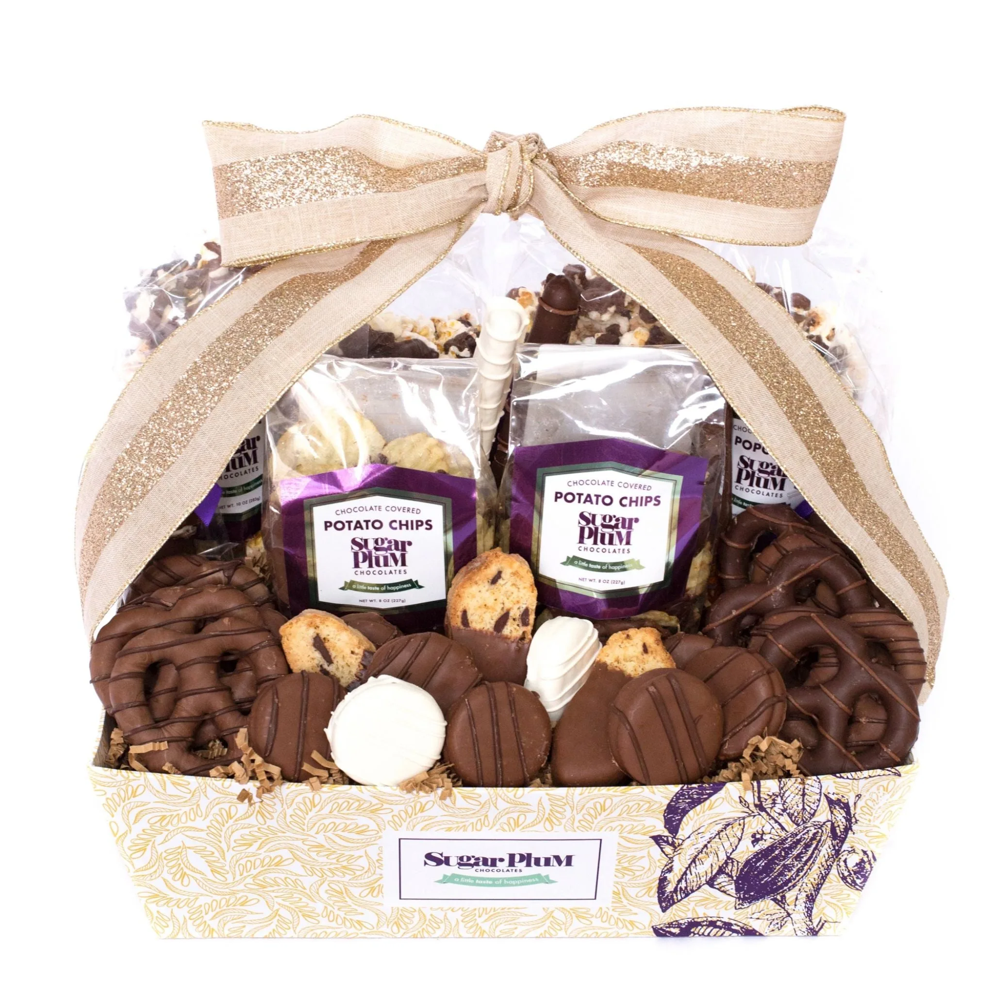 gourmet Gift Basket – 40-Piece assortment of Handcrafted treats