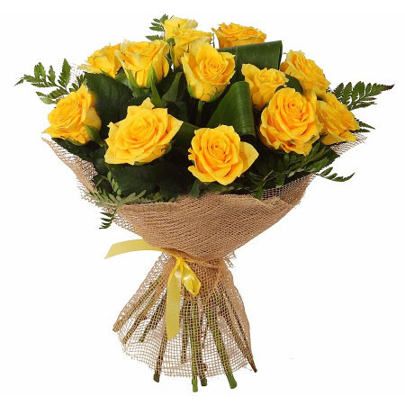Bouquet of yellow roses