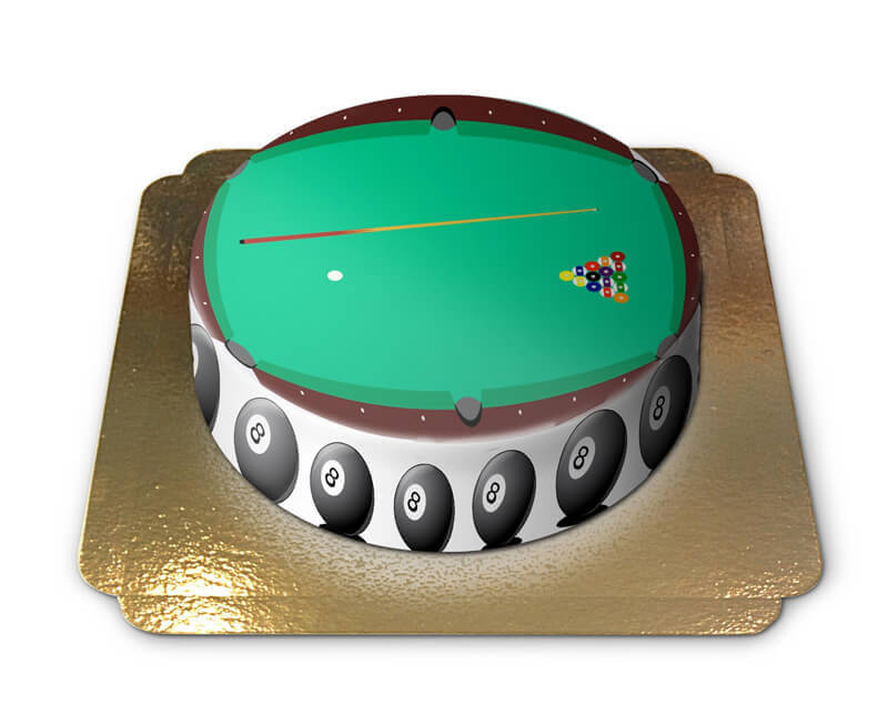 Billiards cake (Small ((18 cm) 6-8 pieces))