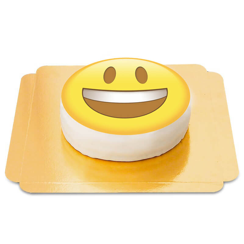Happy emoji cake (Small (18 cm(6-8 pieces)))