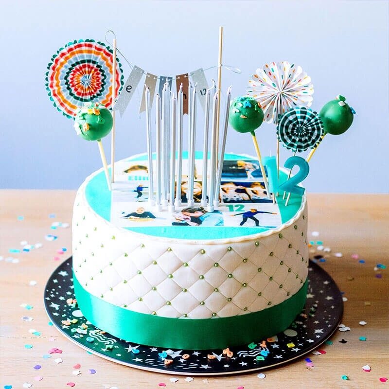 Deluxe photo cake - size S (20 pieces)