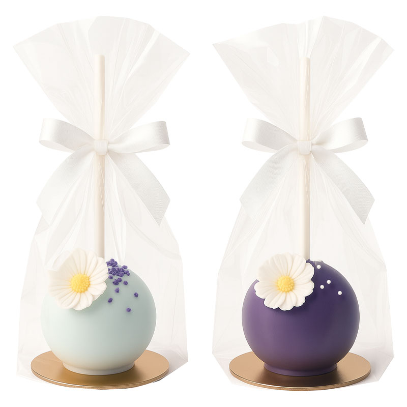 Flower Enchantment Cake-Pops White & Purple (10 pieces)