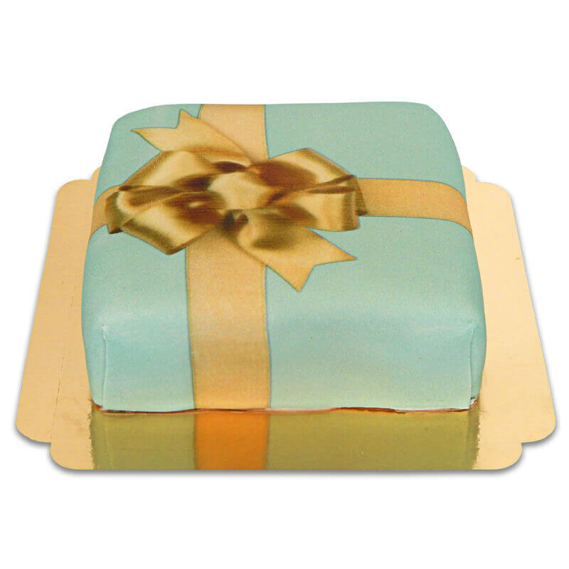 Gift cake, green