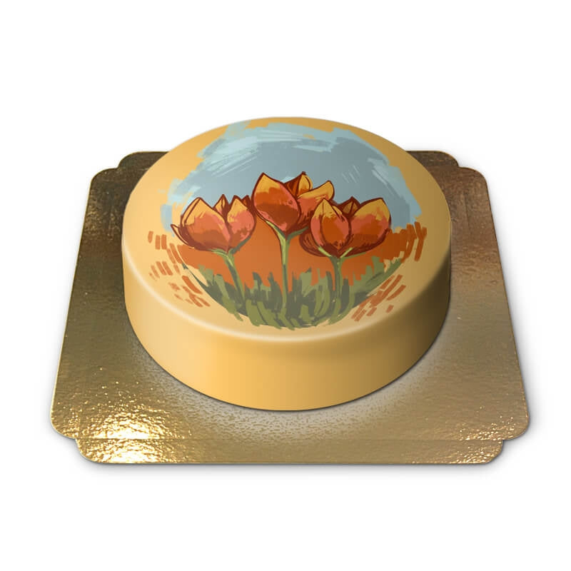 Tulip cake (Small (18 cm(6-8 pieces)))