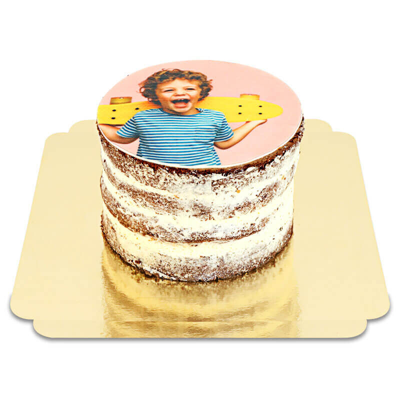 Photo-naked cake chocolate - vanilla