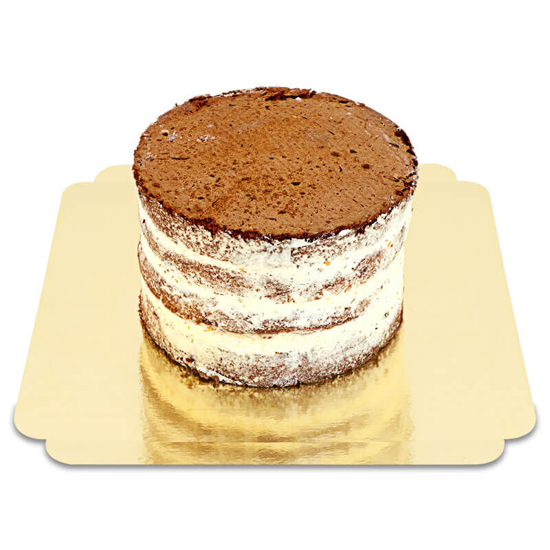 Naked cake chocolate â€“ vanilla â€“ various sizes (12 bitar)