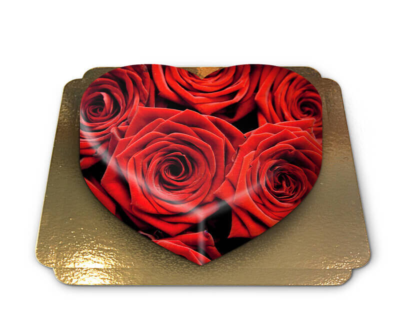 Red rust tart in heart shape (Medium((25×24 cm)15 pieces))