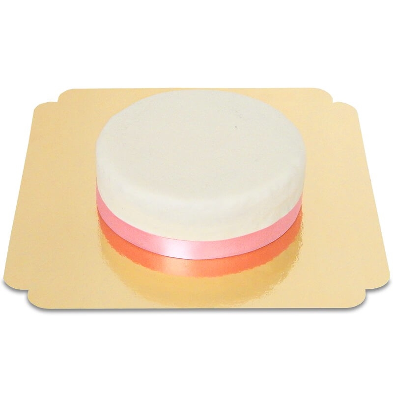 Cake With Silk Ribbon