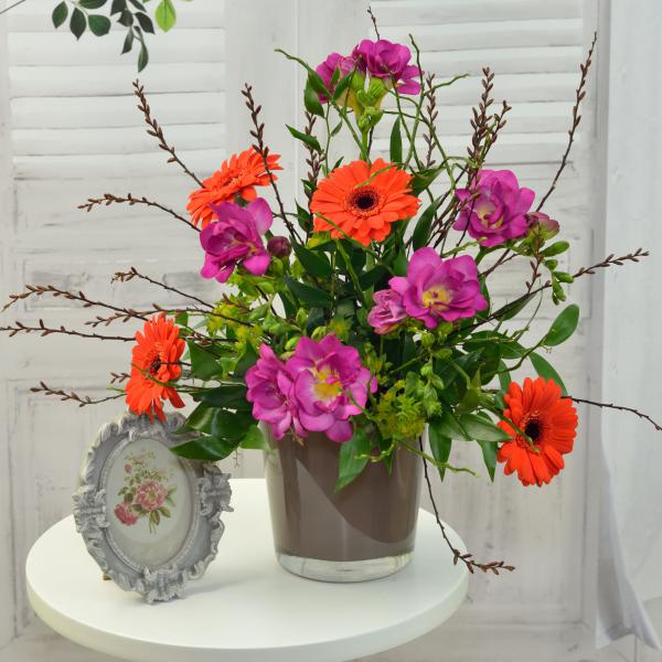 Fragrant posy of freesias