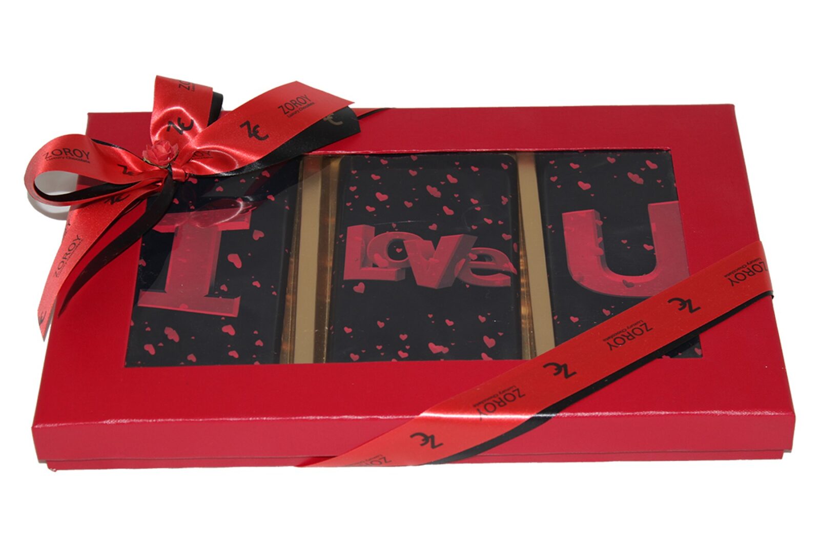 I Love You S Et Of 3 Belgian Bars- And 70% Dark, Roasted Almonds And Pure Milk
